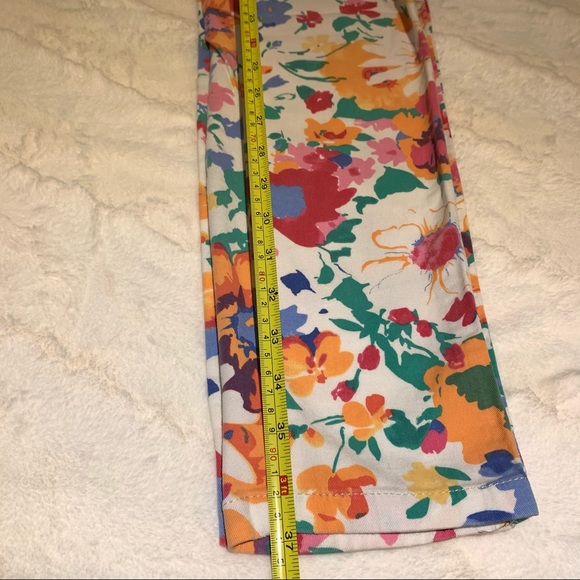 Flower Colorful white summer jeans - Picture 10 of 14